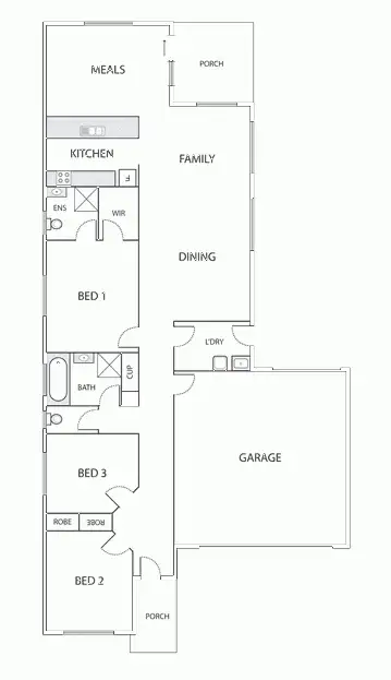 Floorplan of Homely house listing, 11 Gill Place, Caroline Springs VIC 3023