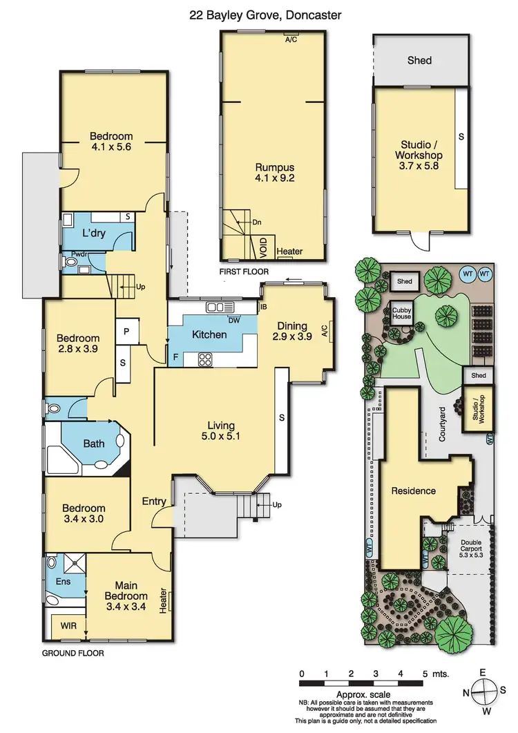 Floorplan of Homely house listing, 22 Bayley Grove, Doncaster VIC 3108