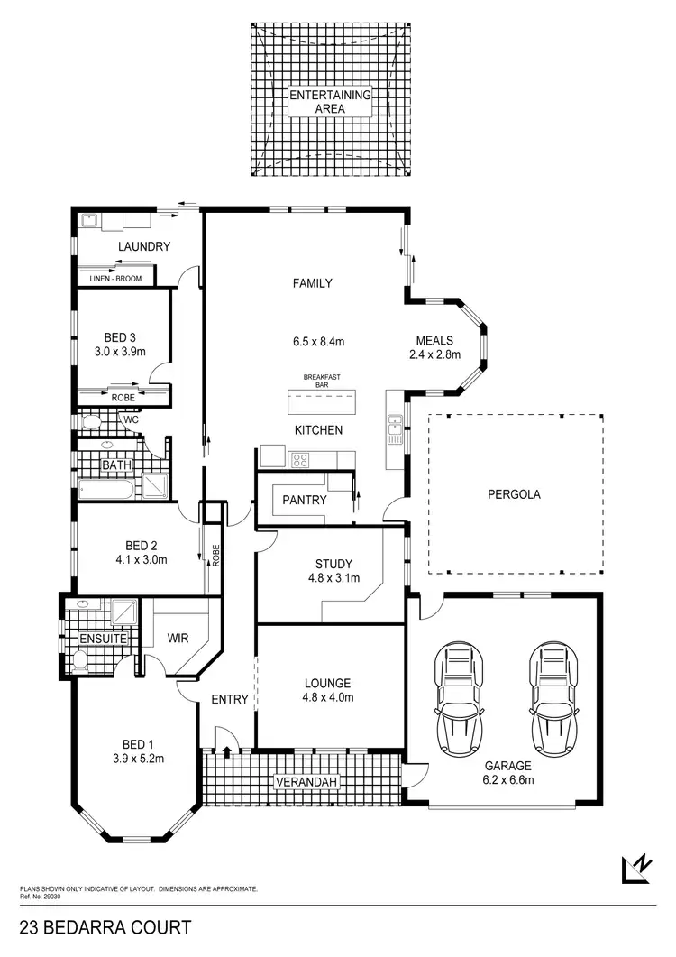 Floorplan of Homely house listing, 23 Bedarra Court, Maiden Gully VIC 3551