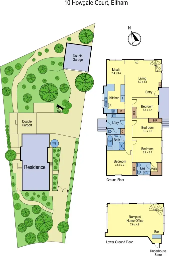 Floorplan of Homely house listing, 10 Howgate Court, Eltham VIC 3095