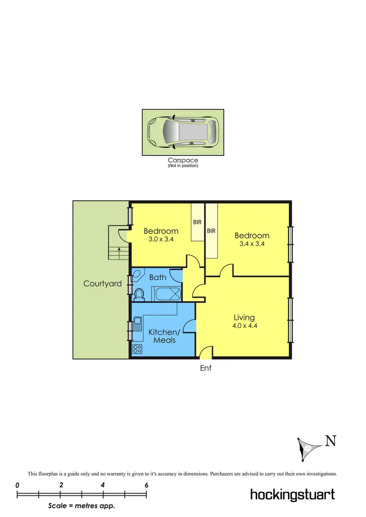 Floorplan of Homely apartment listing, 3/211 Hotham Street, Ripponlea VIC 3185