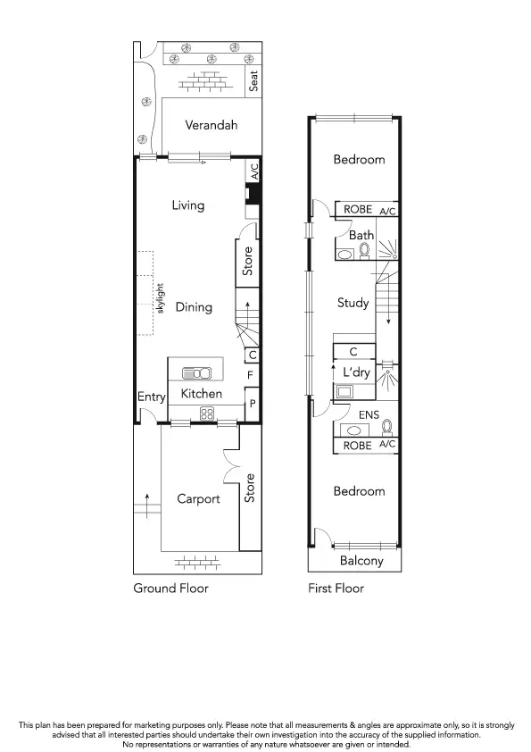 Floorplan of Homely townhouse listing, 2a Esplanade Place, Port Melbourne VIC 3207