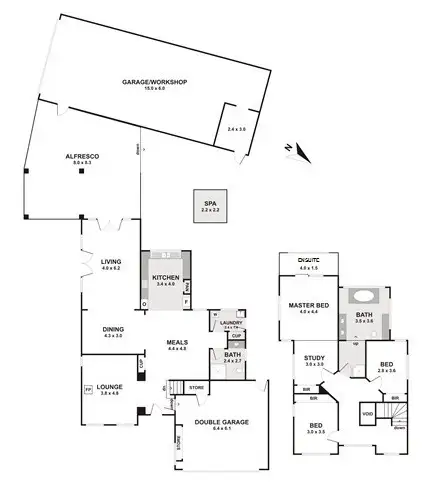 Floorplan of Homely house listing, 47 Bellevue Boulevard, Hillside VIC 3037