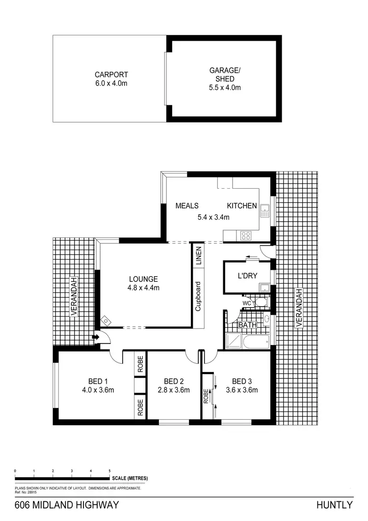 Floorplan of Homely house listing, 606 Midland Highway, Huntly VIC 3551