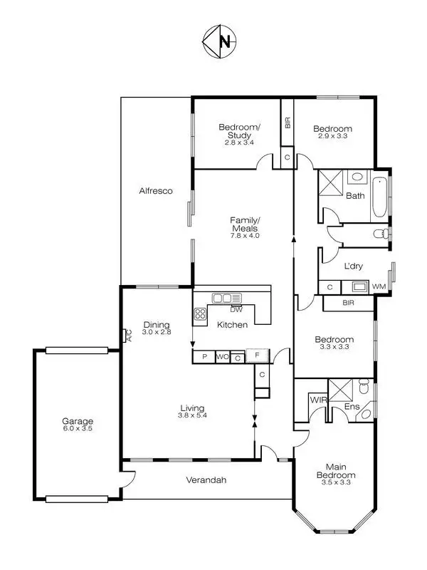 Floorplan of Homely house listing, 176 Ballarat Road, Creswick VIC 3363