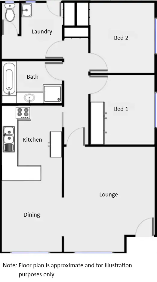 Floorplan of Homely unit listing, 5/152 San Mateo Avenue, Mildura VIC 3500