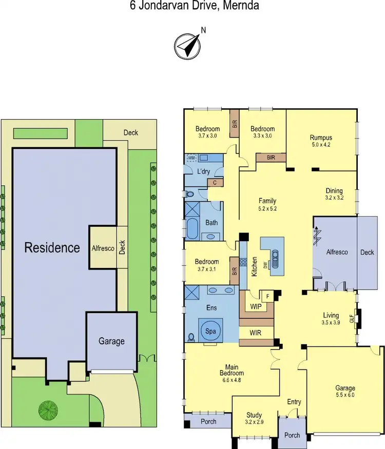 Floorplan of Homely house listing, 6 Jondarvan Drive, Mernda VIC 3754