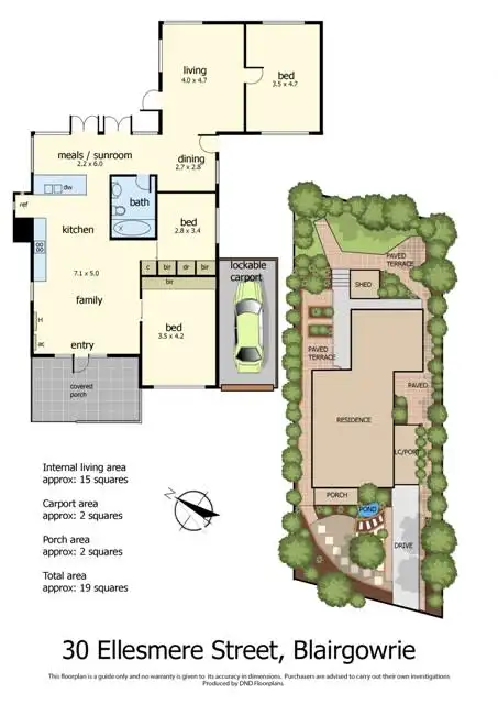 Floorplan of Homely house listing, 30 Ellesmere Street, Blairgowrie VIC 3942