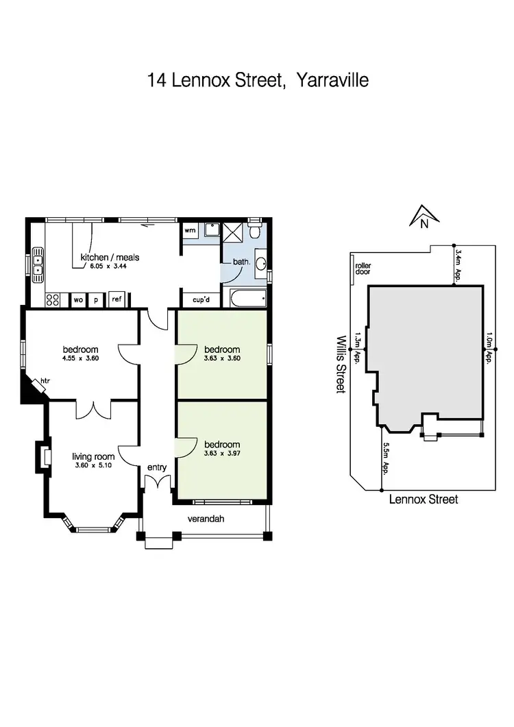 Floorplan of Homely house listing, 14 Lennox Street, Yarraville VIC 3013