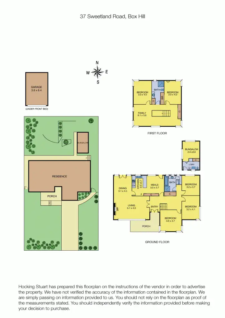 Floorplan of Homely house listing, 37 Sweetland Road, Box Hill VIC 3128
