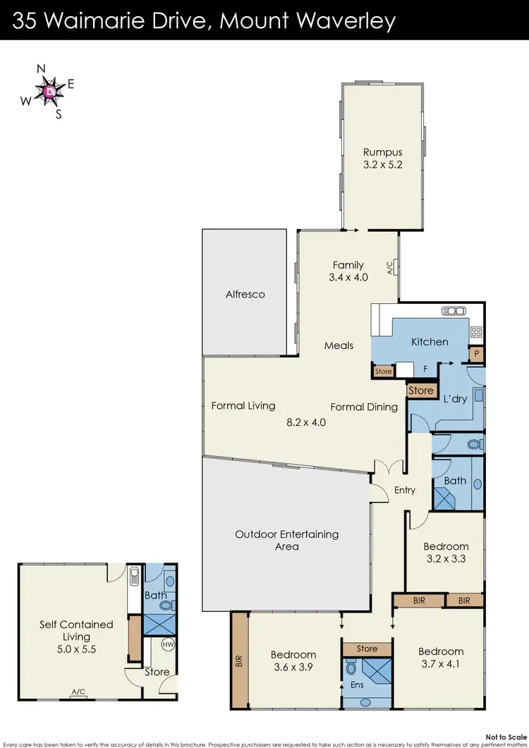 Floorplan of Homely house listing, 35 & RES 2 Waimarie Drive, Mount Waverley VIC 3149