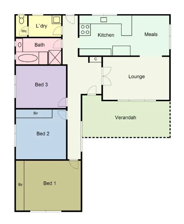 Floorplan of Homely house listing, 51 Lovenear Grove, Ballarat East VIC 3350