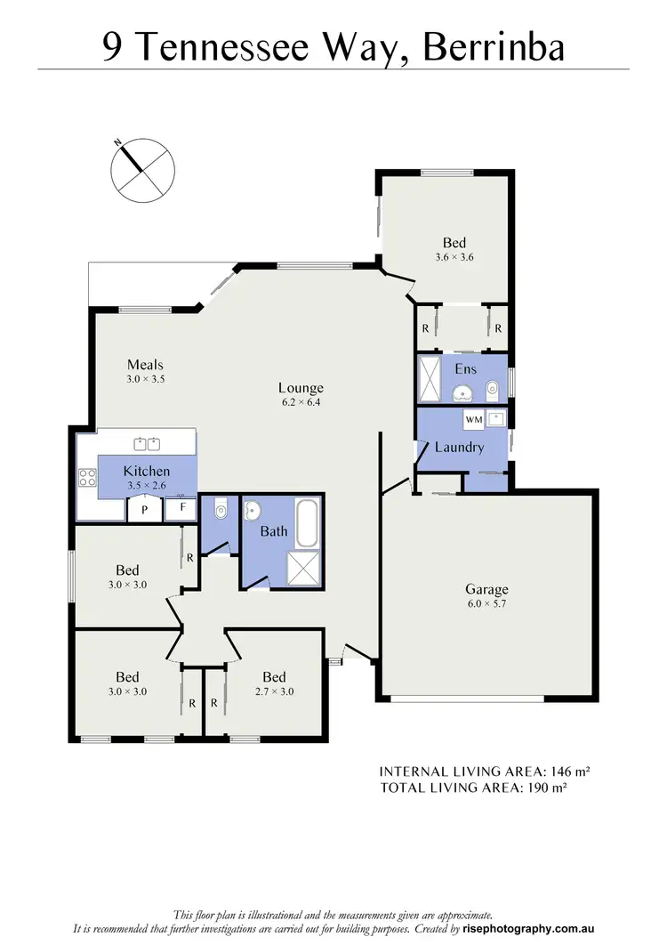 Floorplan of Homely house listing, 9 Tennessee Way, Berrinba QLD 4117