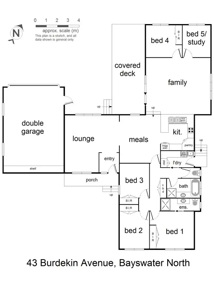 Floorplan of Homely house listing, 43 Burdekin Avenue, Bayswater North VIC 3153