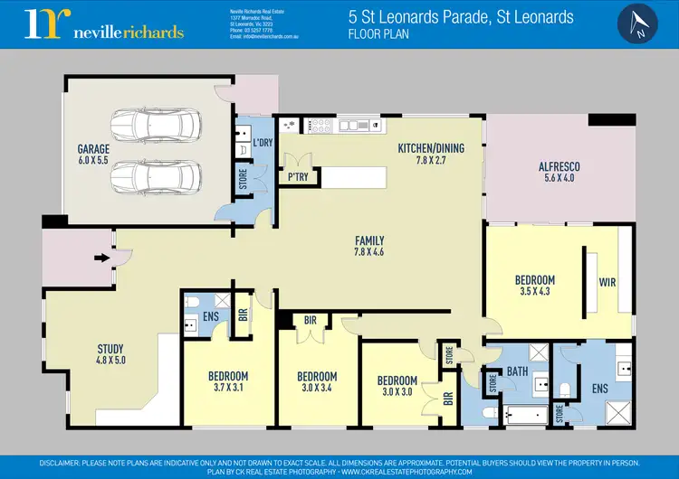 Floorplan of Homely house listing, 5 St Leonards Parade, St Leonards VIC 3223