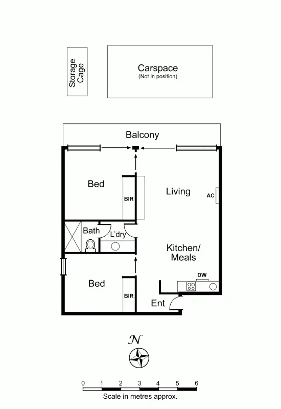 Floorplan of Homely apartment listing, 55/1501 Malvern Road, Glen Iris VIC 3146