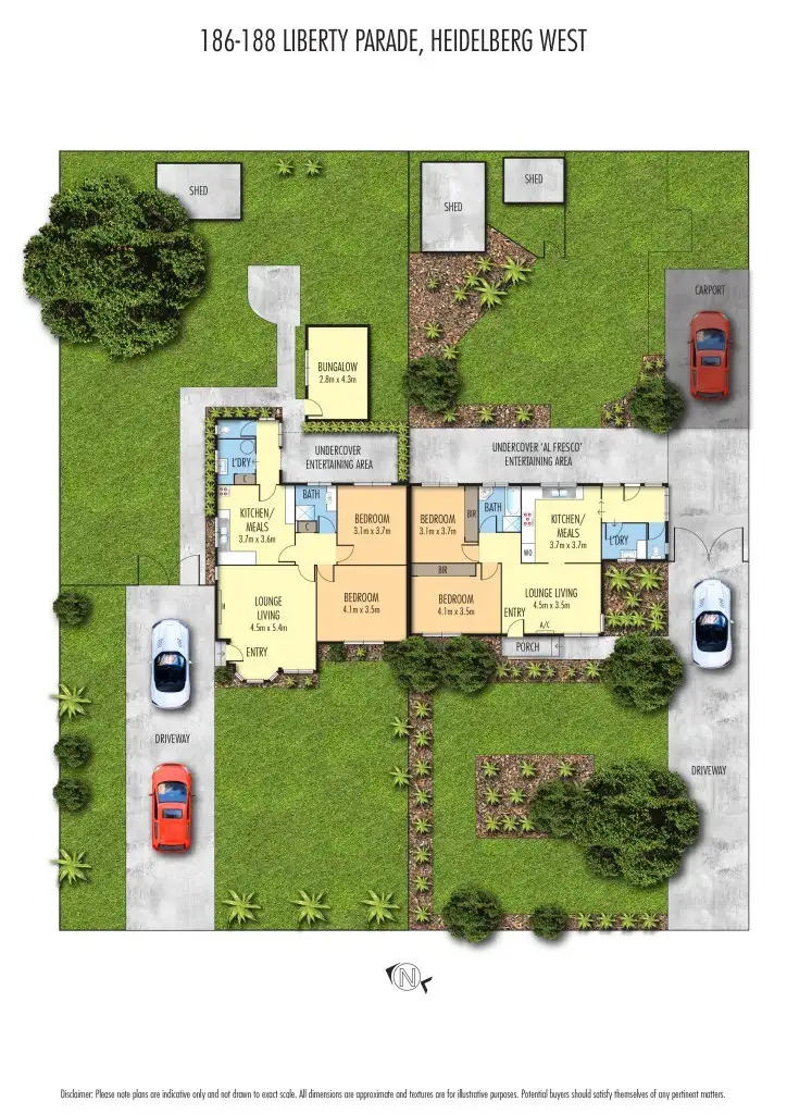 Floorplan of Homely house listing, 186 & 188 Liberty Parade, Heidelberg West VIC 3081