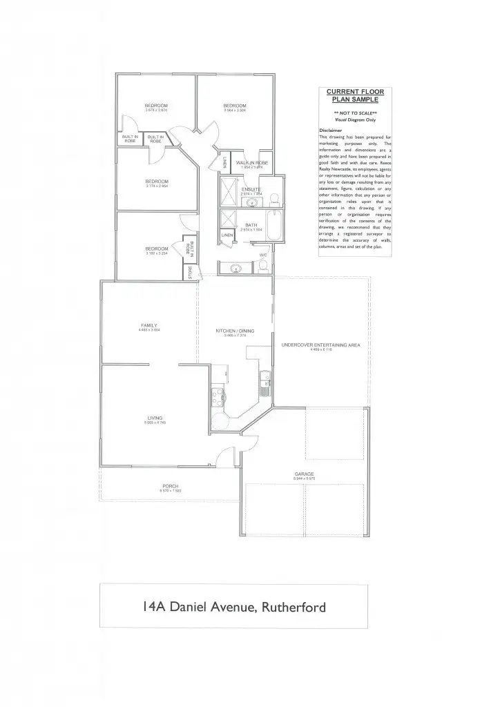 Floorplan of Homely house listing, 14A Daniel Avenue, Rutherford NSW 2320