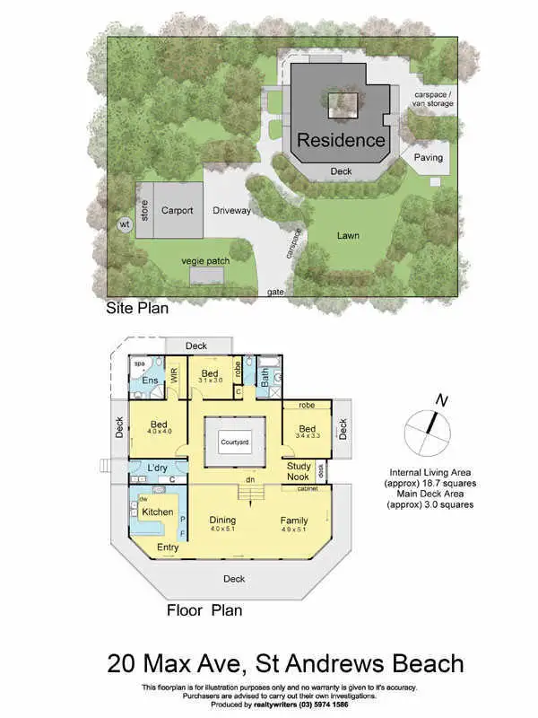 Floorplan of Homely house listing, 20-22 Max Avenue, St Andrews Beach VIC 3941