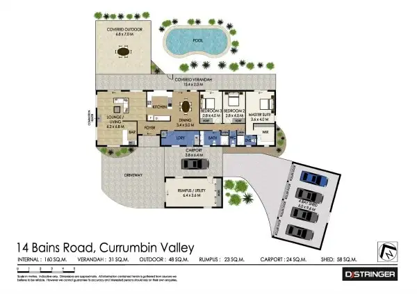 Floorplan of Homely house listing, 14 Bains Road, Currumbin Valley QLD 4223