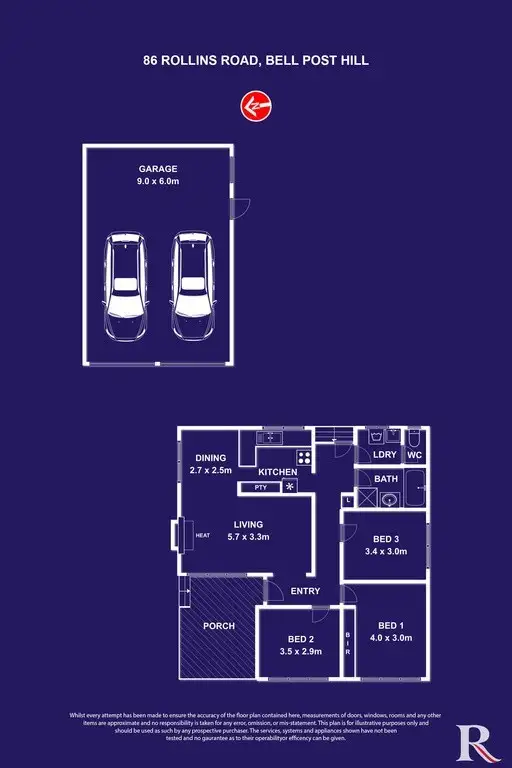Floorplan of Homely house listing, 86 Rollins Road, Bell Post Hill VIC 3215