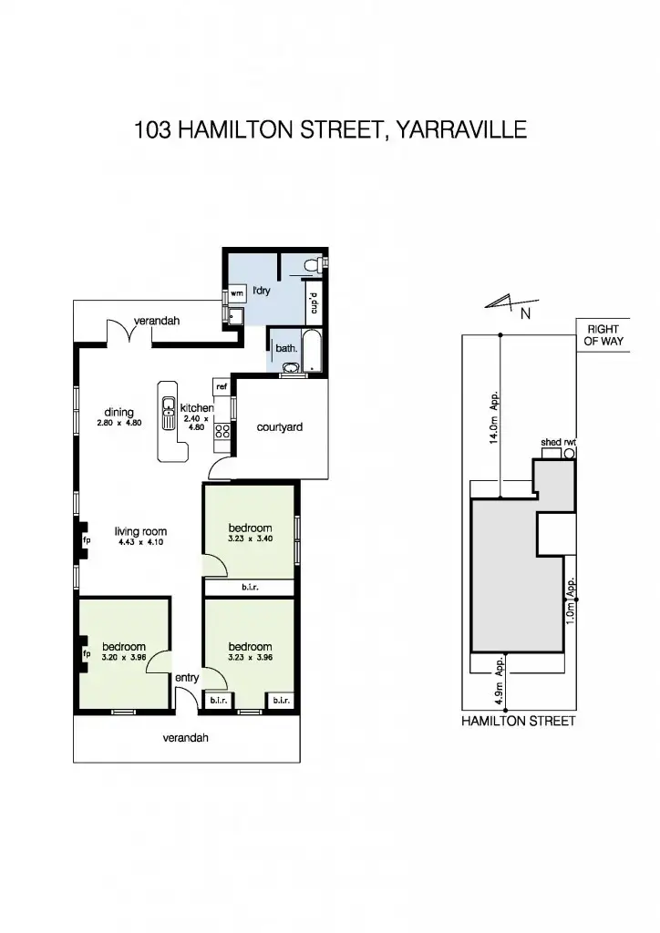 Floorplan of Homely house listing, 103 Hamilton Street, Yarraville VIC 3013