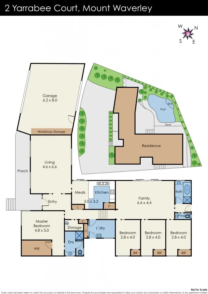 Floorplan of Homely house listing, 2 Yarrabee Court, Mount Waverley VIC 3149