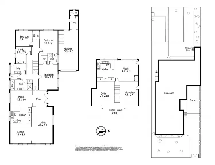 Floorplan of Homely house listing, 41 Crispe Street, Reservoir VIC 3073