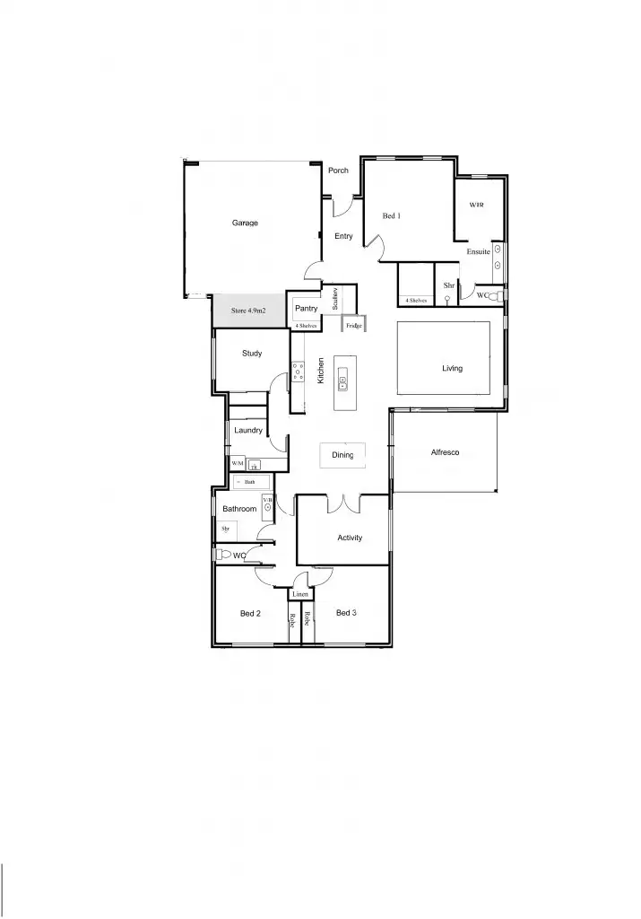 Floorplan of Homely house listing, 12 Westbury Lane, Madeley WA 6065