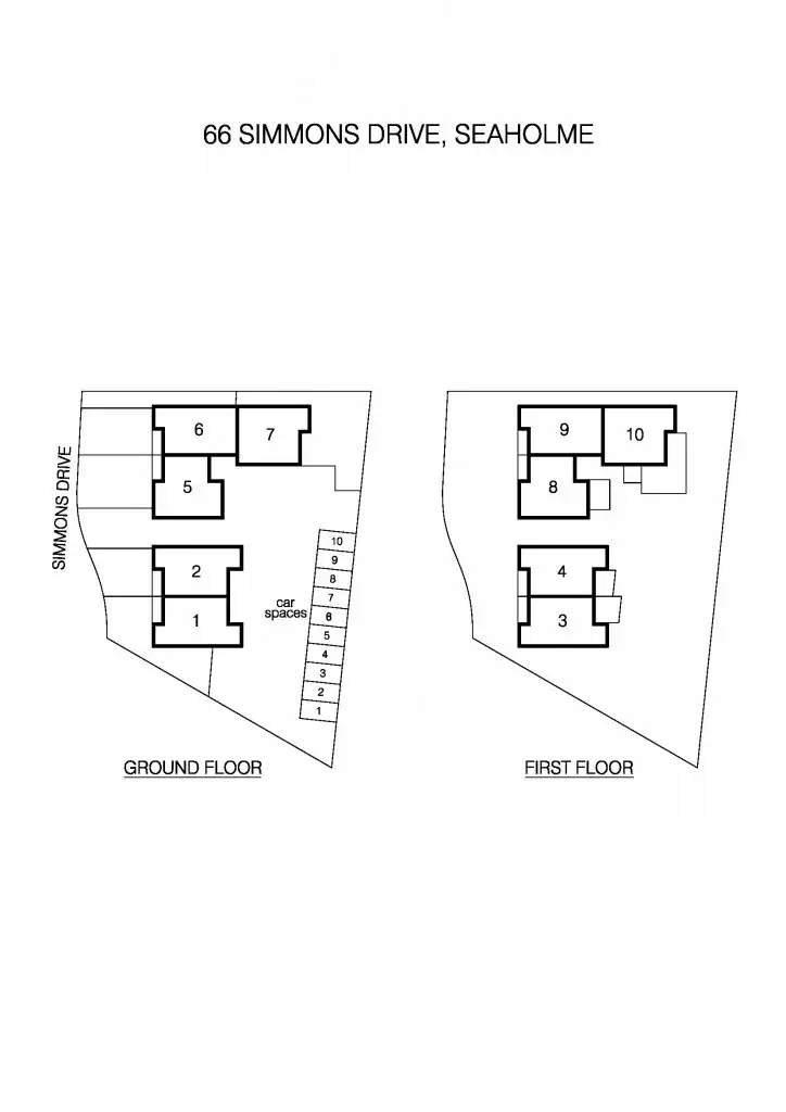 Floorplan of Homely unit listing, 66 Simmons Drive, Seaholme VIC 3018