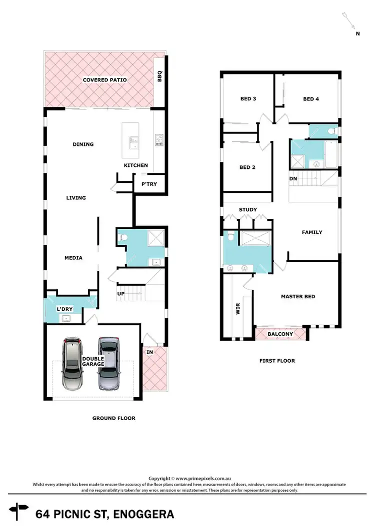 Floorplan of Homely house listing, 64 Picnic Street, Enoggera QLD 4051
