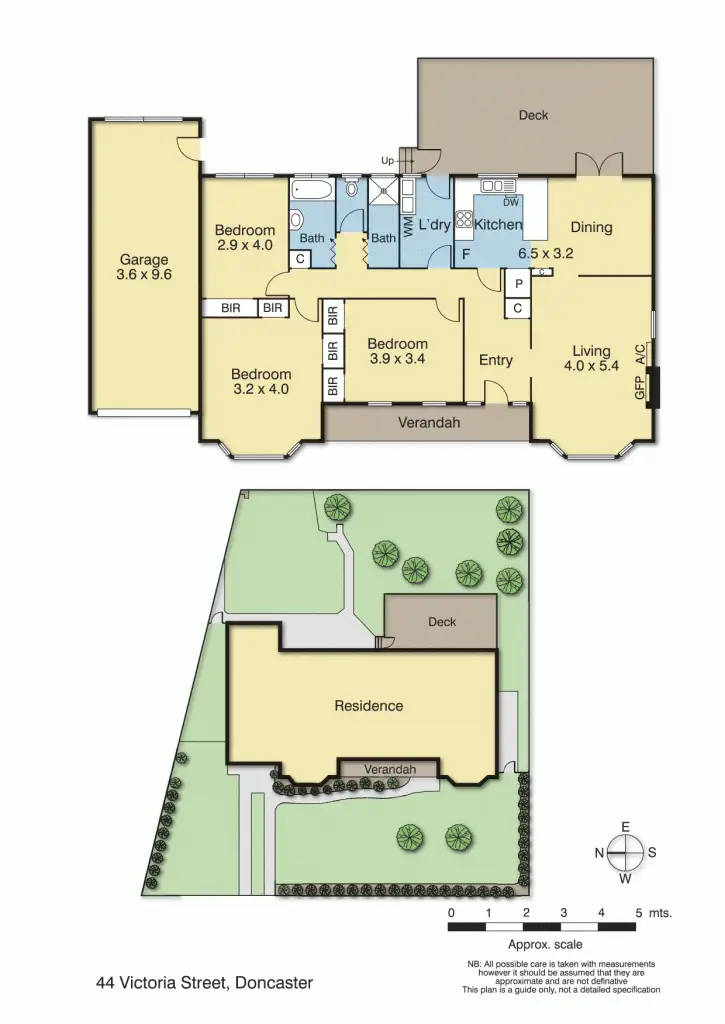 Floorplan of Homely house listing, 44 Victoria Street, Doncaster VIC 3108