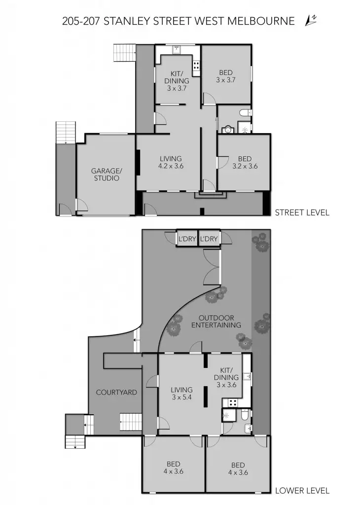 Floorplan of Homely house listing, 205-207 Stanley Street, West Melbourne VIC 3003