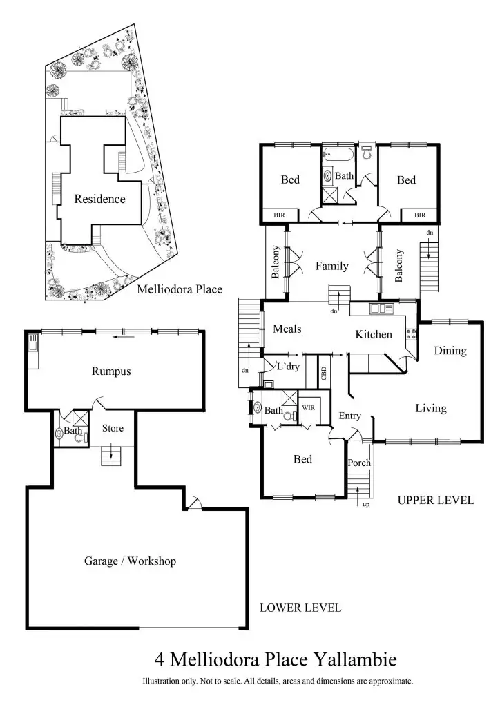 Floorplan of Homely house listing, 4 Melliodora Place, Yallambie VIC 3085