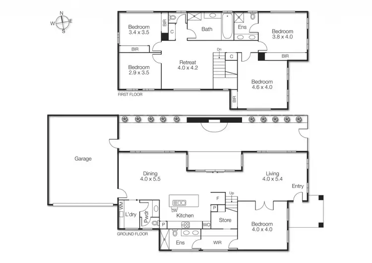 Floorplan of Homely townhouse listing, 31 Summerhill Road, Brighton East VIC 3187