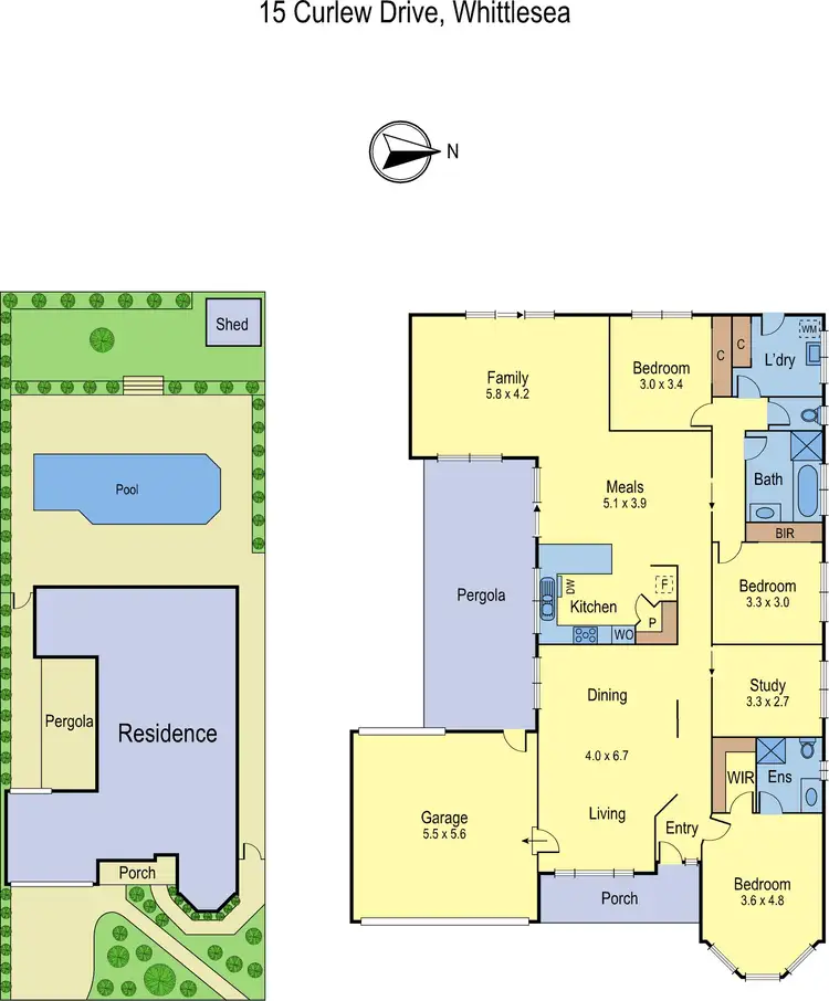 Floorplan of Homely house listing, 15 Curlew Drive, Whittlesea VIC 3757