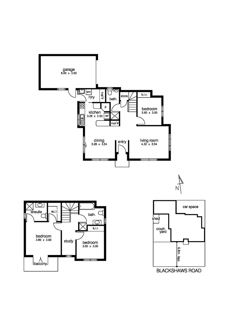 Floorplan of Homely townhouse listing, 1/306 Blackshaws Road, Altona North VIC 3025
