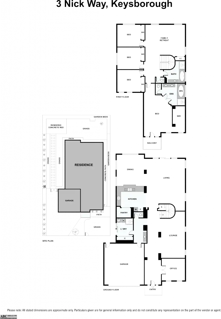 Floorplan of Homely house listing, 3 Nick Way, Keysborough VIC 3173