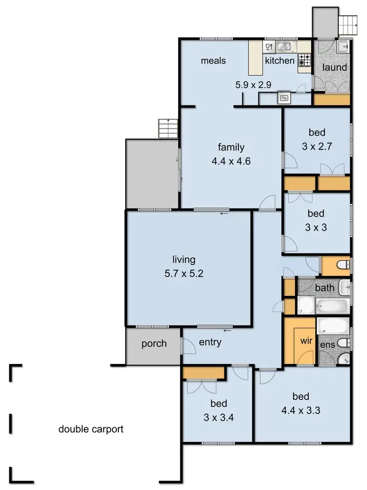 Floorplan of Homely house listing, 26 Vogue Avenue, Vermont South VIC 3133