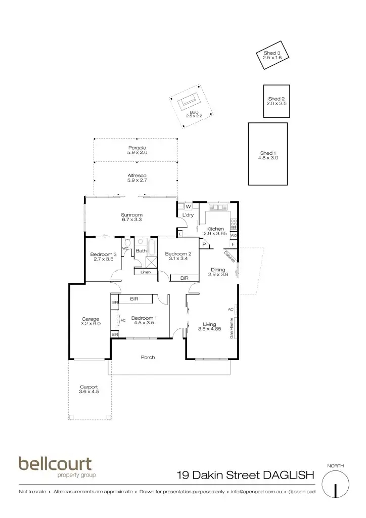 Floorplan of Homely house listing, 19 Dakin Street, Daglish WA 6008