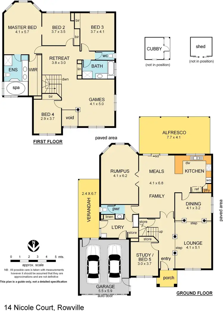 Floorplan of Homely house listing, 14 Nicole Court, Rowville VIC 3178
