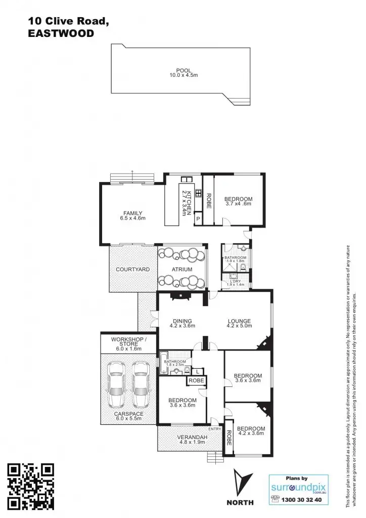 Floorplan of Homely house listing, 10 Clive Road, Eastwood NSW 2122