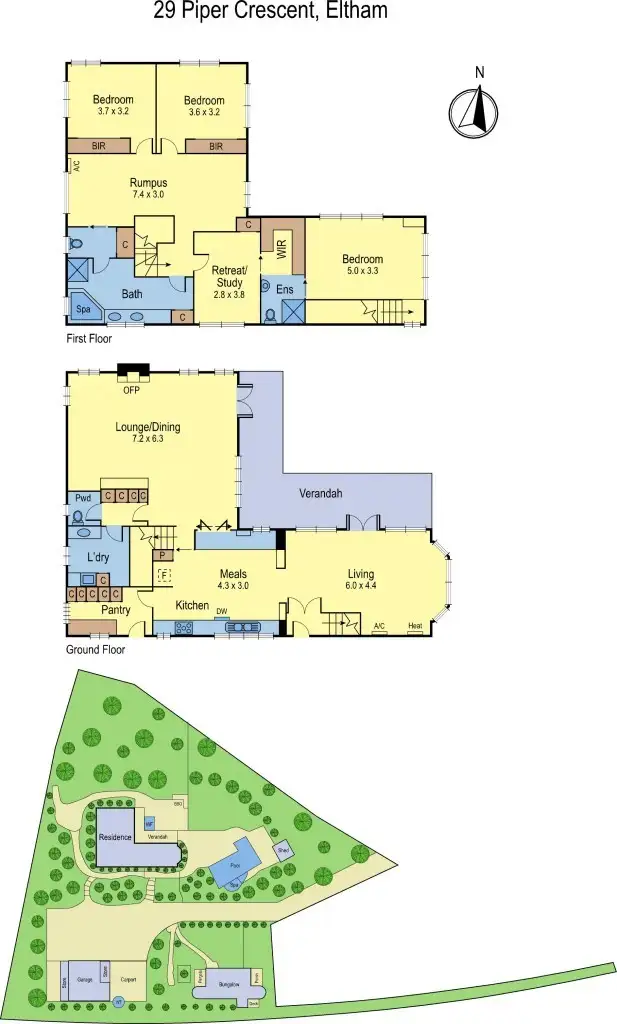 Floorplan of Homely house listing, 29 Piper Crescent, Eltham VIC 3095
