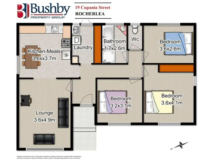 Floorplan of Homely house listing, 19 Cupania Street, Rocherlea TAS 7248