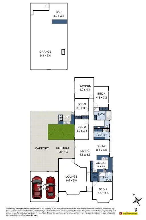 Floorplan of Homely house listing, 75 Evrah Drive, Hoppers Crossing VIC 3029