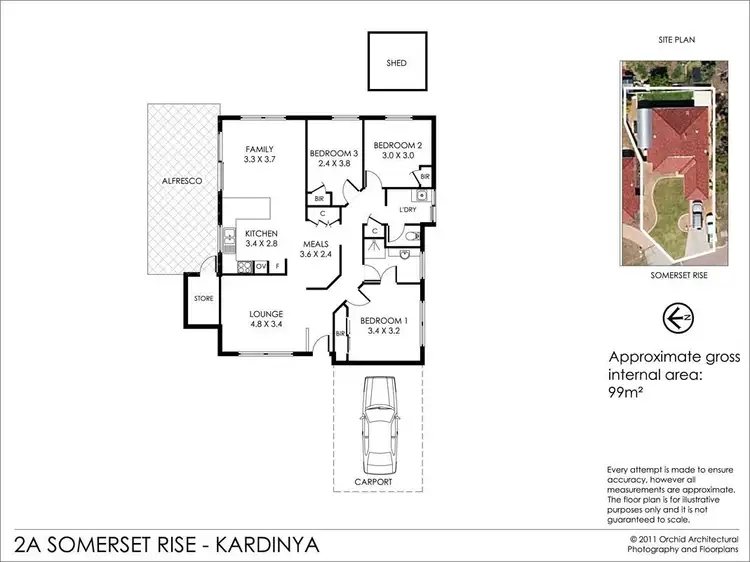 Floorplan of Homely house listing, 2A Somerset Rise, Kardinya WA 6163