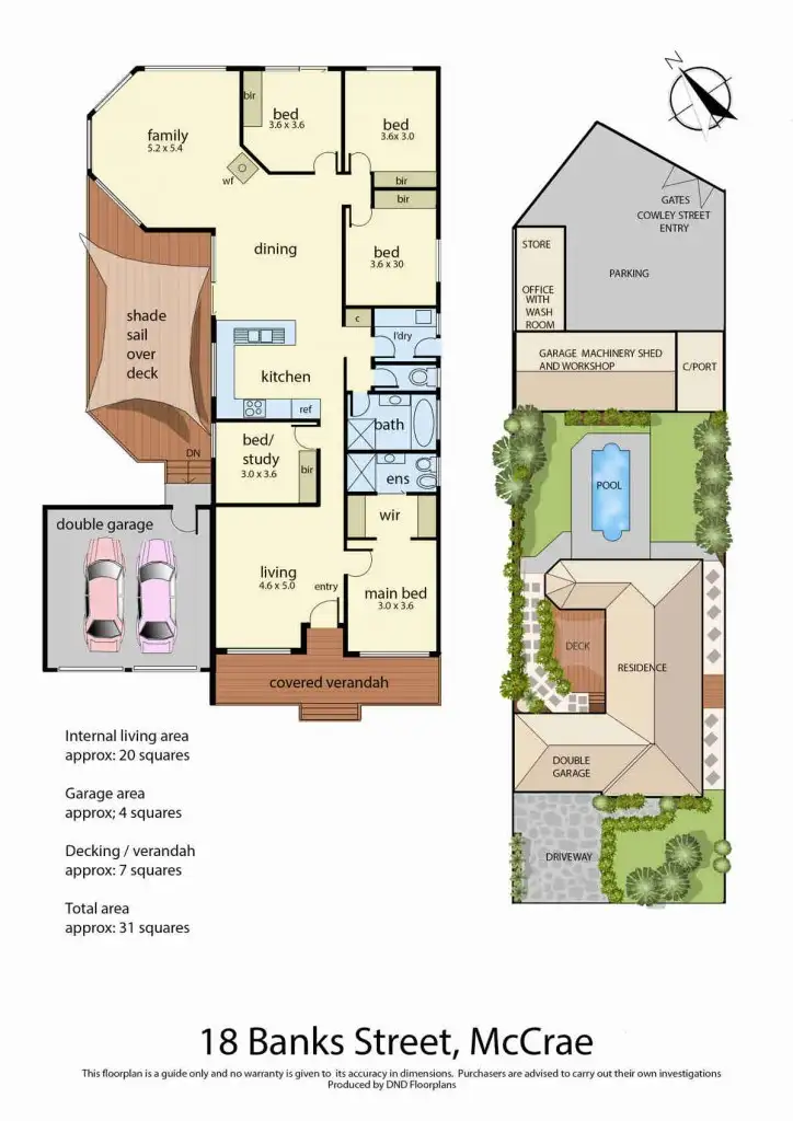 Floorplan of Homely house listing, 18 Banks Street, Mccrae VIC 3938