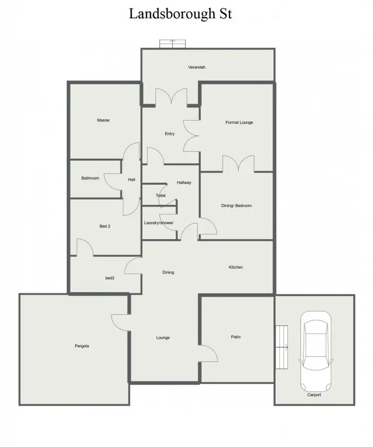 Floorplan of Homely house listing, 40 Landsborough Street, Echuca VIC 3564