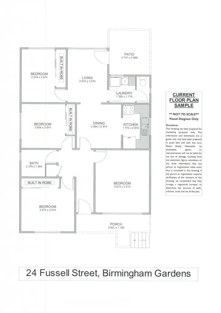 Floorplan of Homely house listing, 24 Fussell Street, Birmingham Gardens NSW 2287