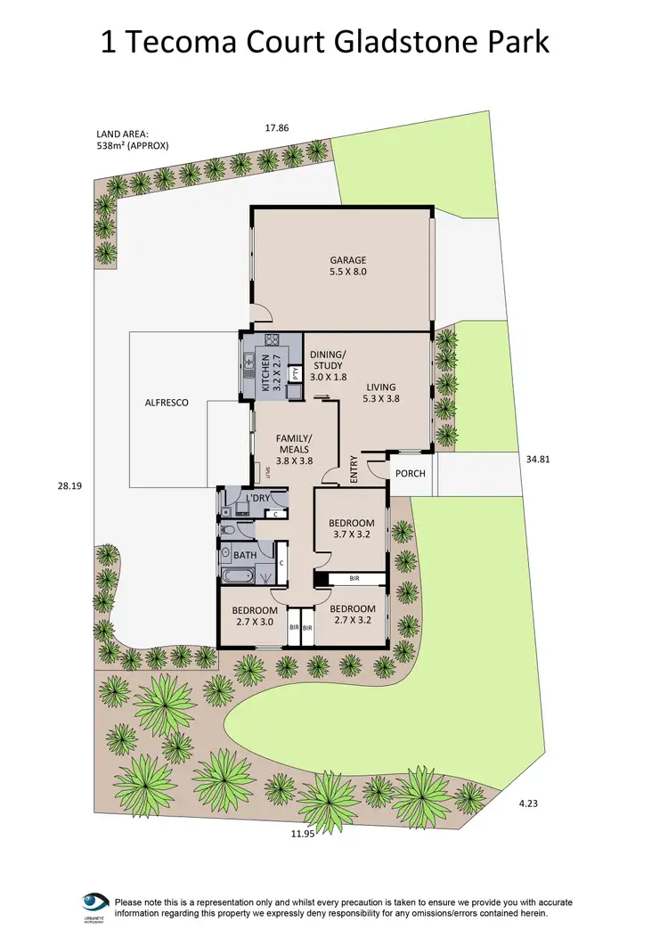Floorplan of Homely house listing, 1 Tecoma Court, Gladstone Park VIC 3043